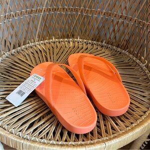 Crocs Orange Flip Flops Size Women’s 8